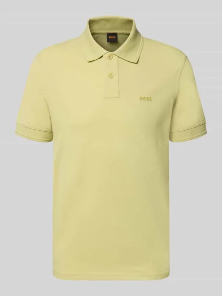 Koszulka polo o kroju regular fit z czystej bawełny model PRIME' Boss Orange
