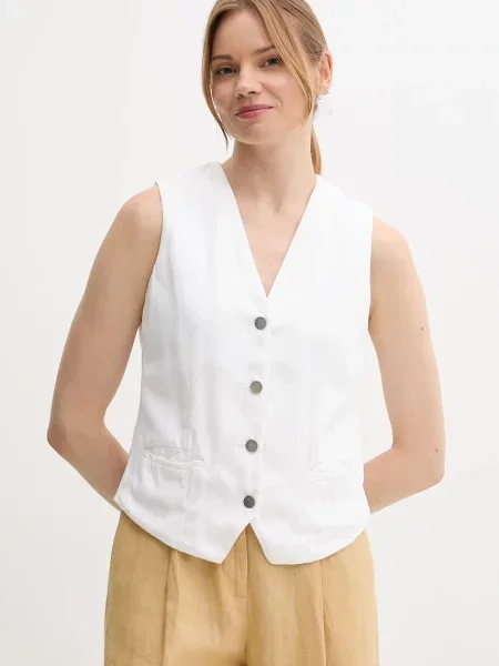 Елек United Colors of Benetton с едно копче бяло