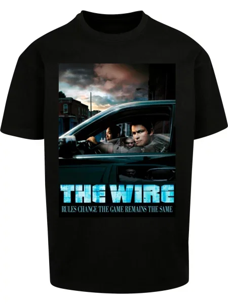 Merchcode Tričko The Wire Poster mix barev černá