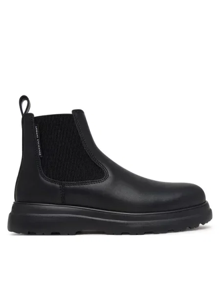 Armani Exchange Bokacsizma fekete