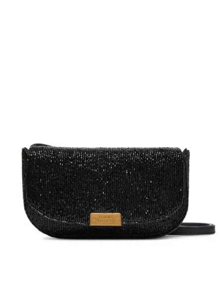 Дамска чанта Tommy Hilfiger Party Le Mini Crossover Beaded черен