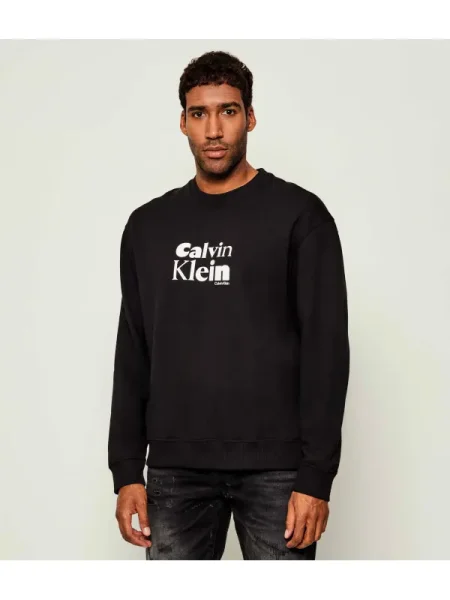 Calvin Klein Hanorac TERRY negru