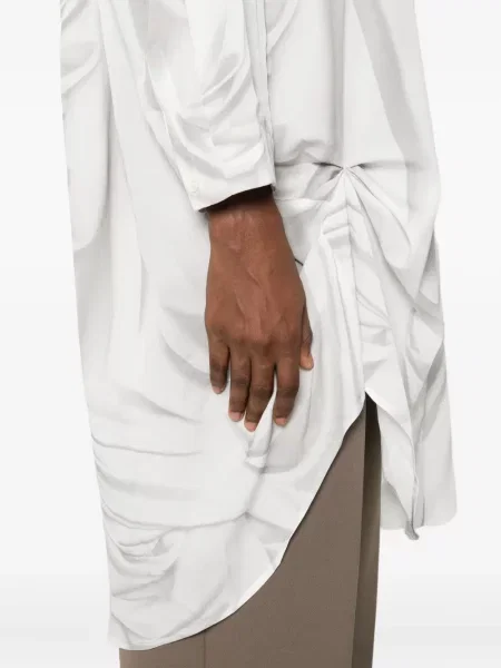 Cămașă High drapată alb