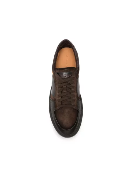 Sneakersy Santoni brązowe