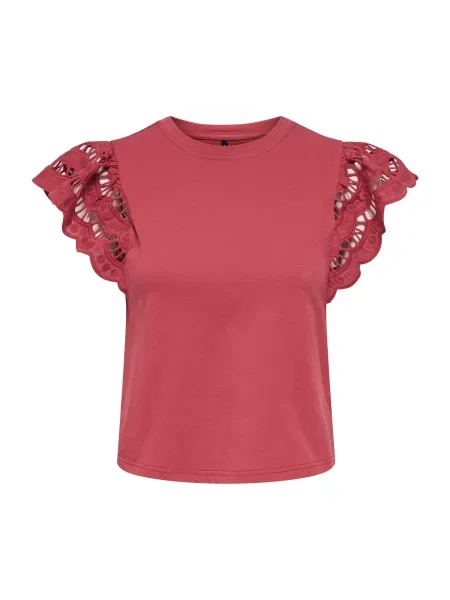 ONLY Tricou ONLMACY ruginiu roșu