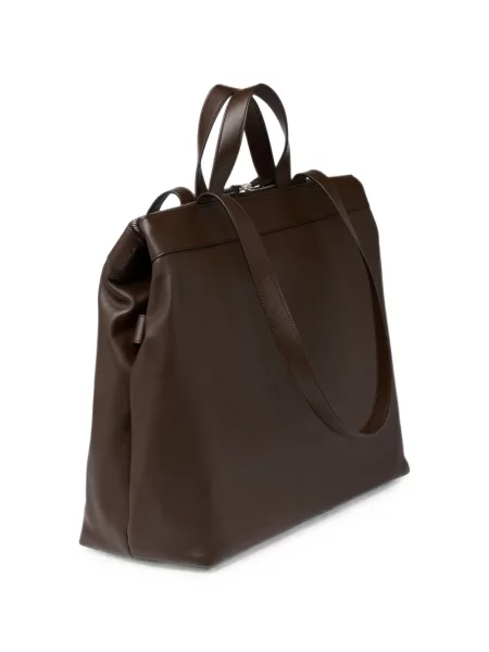 Geantă shopper Marsell din piele maro