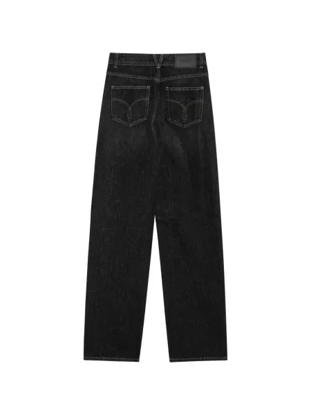 Blugi drepți Versace negru