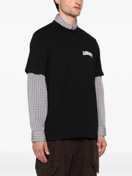 Тениска Carhartt Wip с принт черно