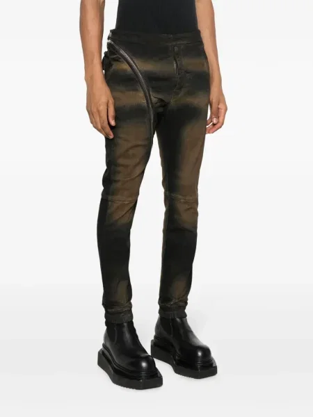 Asymetrické kalhoty Rick Owens Drkshdw hnědé