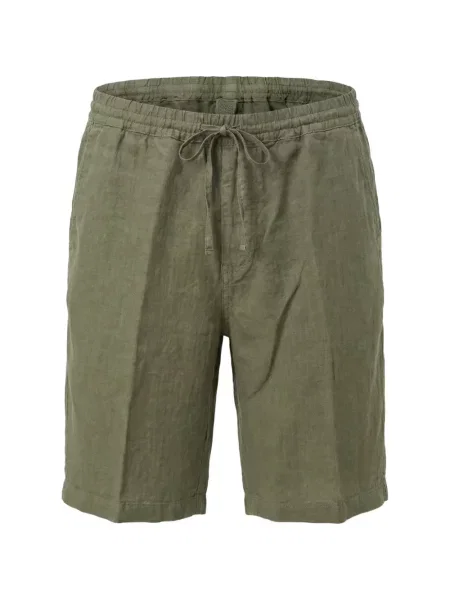 Pantaloni scurți 120% Lino de in cu cordon verde