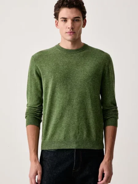United Colors of Benetton pulover za muškarce od vune zelena