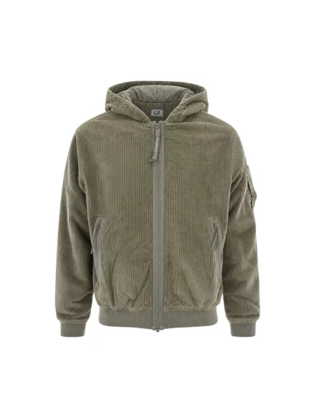 Bluza z kapturem C.p. Company z kapturem zielona