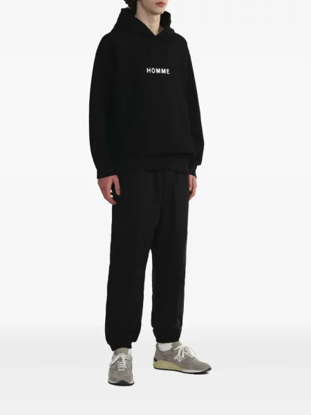 Суичър с качулка Comme Des Garçons Homme с принт черно