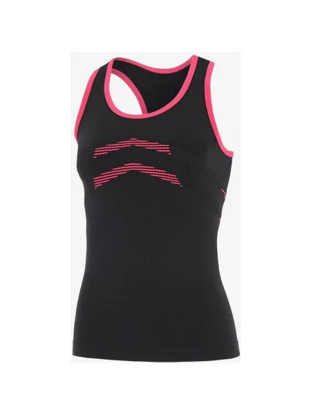 Koszulka bez rękawów Leffort Pro 3D w kolorze czarno-różowym fluo XXS-XS czarna