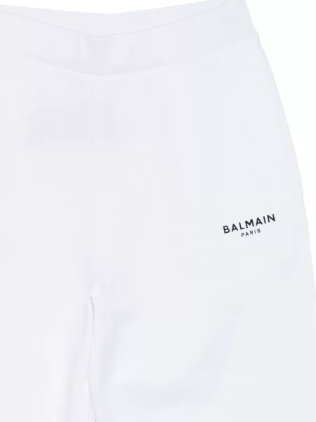 Spodnie dziecięce Balmain białe