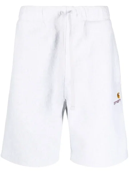 Pantaloni scurți Carhartt Wip cu cordon gri