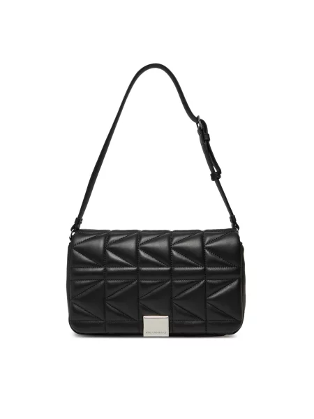Ročna torba KARL LAGERFELD črna