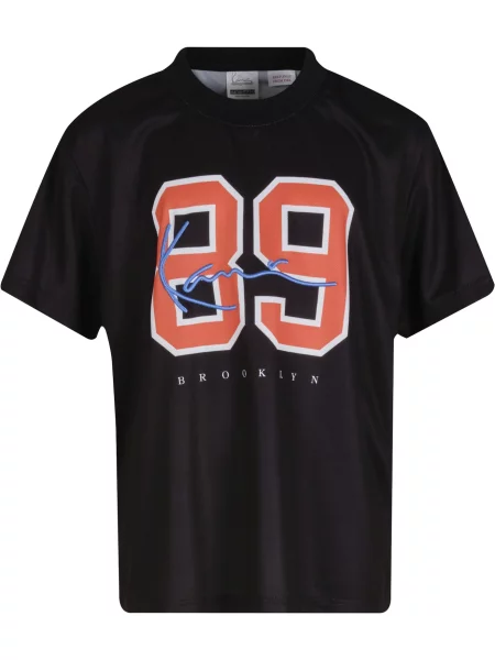 Karl Kani Tricou Signature albastru regal / maro coniac / negru alb