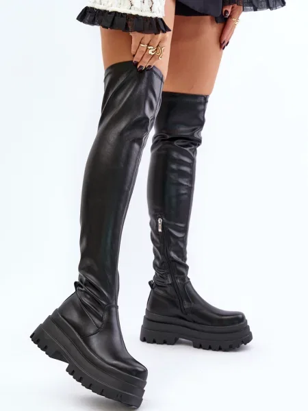 Cizme Kesi cu platformă negru