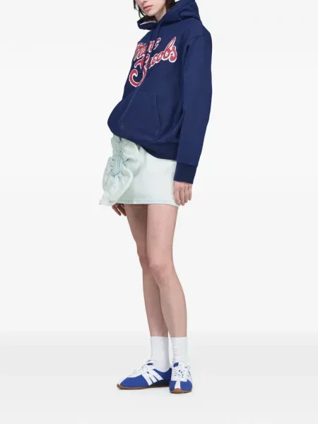 Hanorac cu glugă Marc Jacobs cu imagine albastru