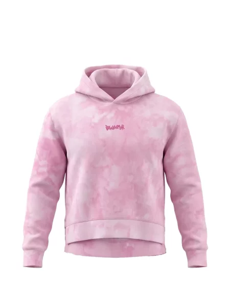 Bluza z kapturem dziecięca Disclaimer różowa