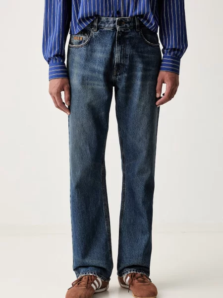 MSGM blugi straight pentru bărbați albastru