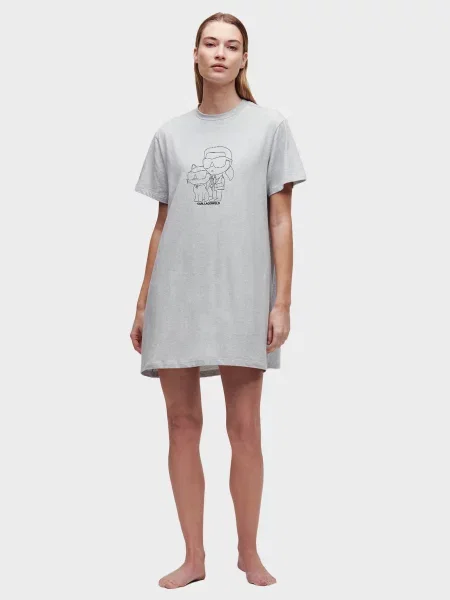 Нічна сорочка Karl Lagerfeld сіра