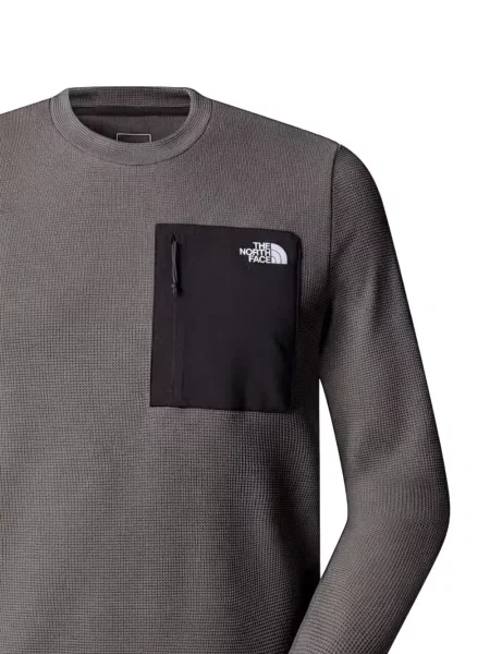Pulover The North Face cu imagine gri