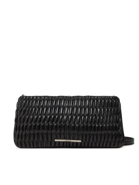 Calvin Klein Jeans Дамска чанта Rouched Zip Top Bag черен