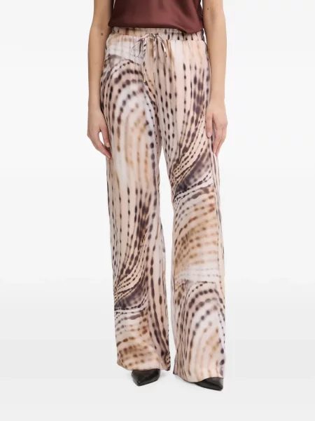 Pantaloni Guess cu imagine cu imprimeu abstract cu cordon