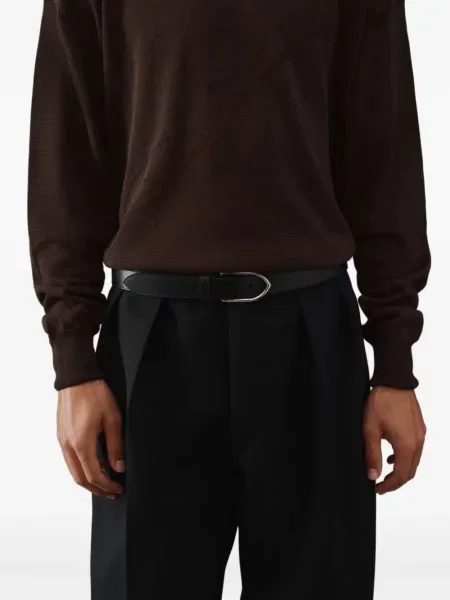Curea Jacquemus din piele negru