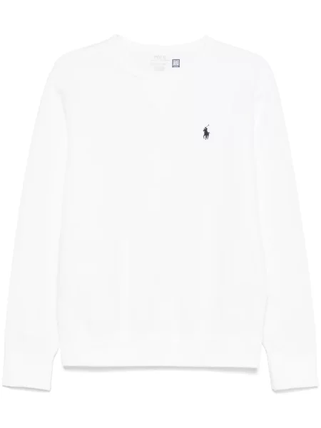 Polo Polo Ralph Lauren cu broderie de costum alb