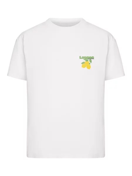 Miss Tee Tricou Limona Vibes albastru regal / galben / verde alb