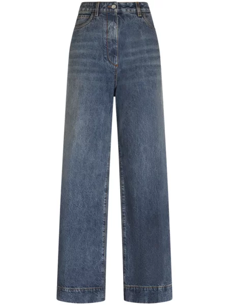 Blugi evazați Etro albastru