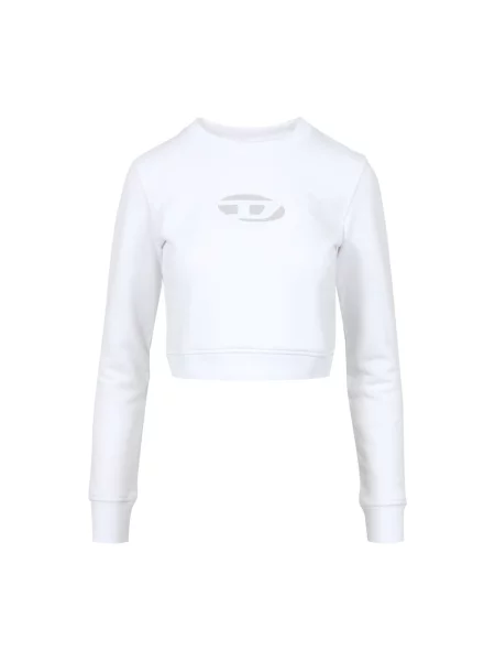 Diesel bluza F-SLIMMY-OD SWEAT-SHIRT z aplikacją biały