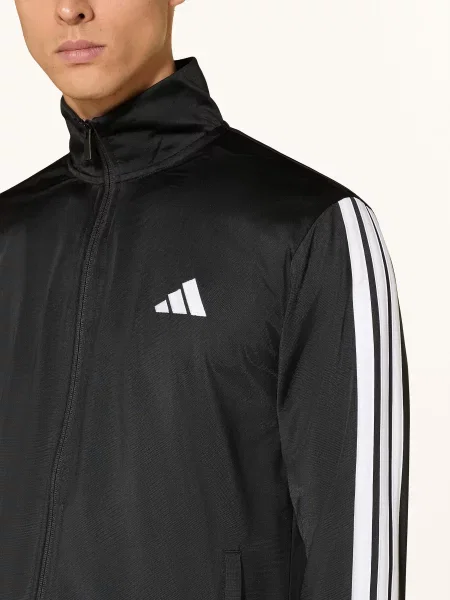 Pruhovaná tepláková souprava Adidas bílá