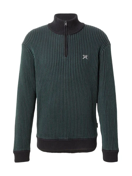 Iriedaily Pulover verde smarald negru