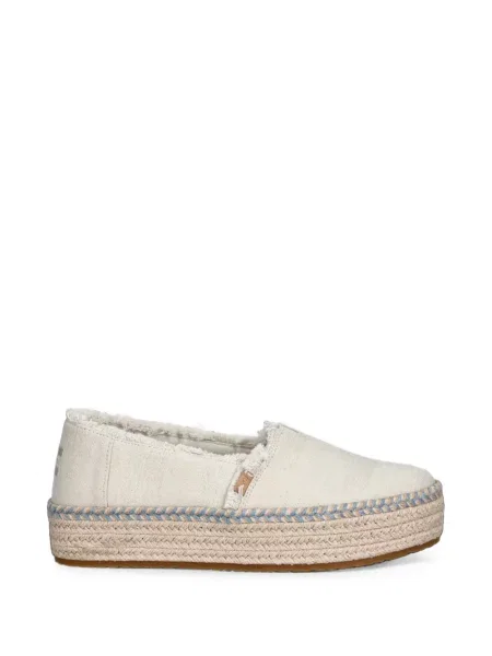 Espadrile Toms cu platformă alb