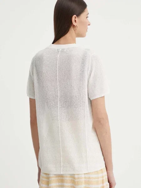 AERON tricou din amestec de in CAYMEN bej