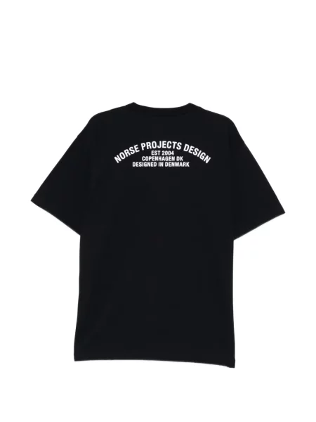 Tricou Norse Projects cu decolteu rotund negru
