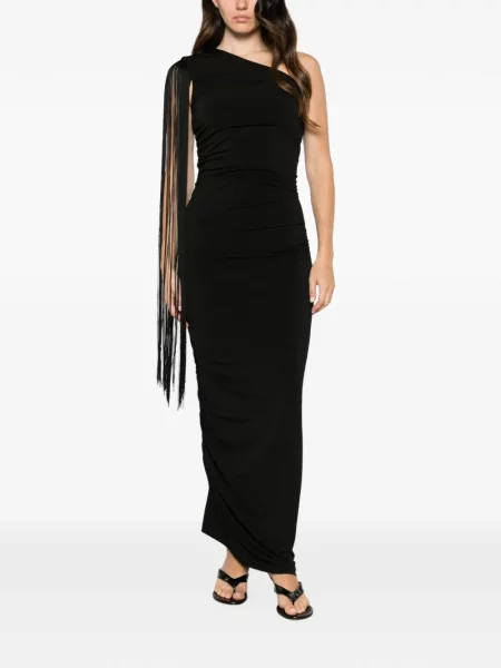 Rochie maxi Rame cu un umăr gol negru