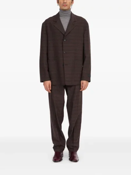 Sacou Mm6 Maison Margiela în carouri maro