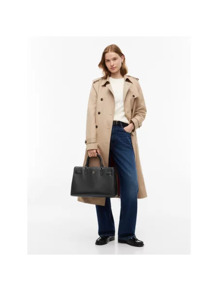 Kabelka Tommy Hilfiger Th Joy Satchel čierna