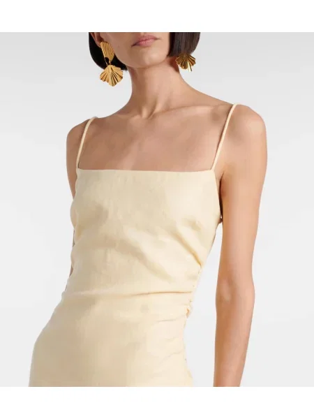 Rochie midi Sir de in până la genunchi de costum galben