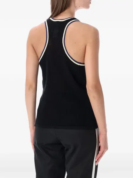 Siuvinėtas dryžuotas megztas striukė Adidas juoda