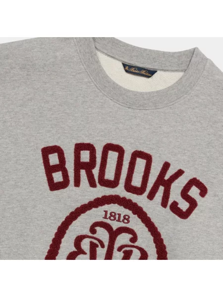 Bluza sportowa Brooks Brothers z logo szara