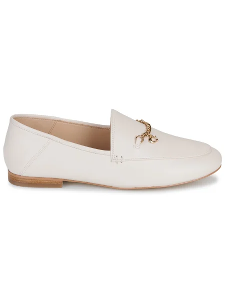 Pantofi loafer Coach din piele bej