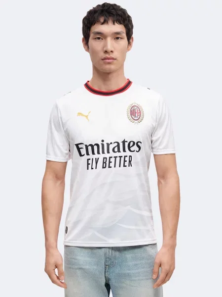 PUMA Funkčné tričko ACM Away zlatá / červená / čierna biela