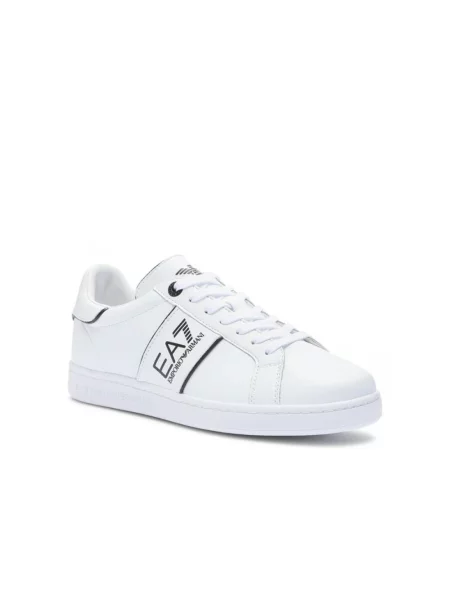 Sneakersy Emporio Armani Ea7 skórzane klasyczne z logo białe