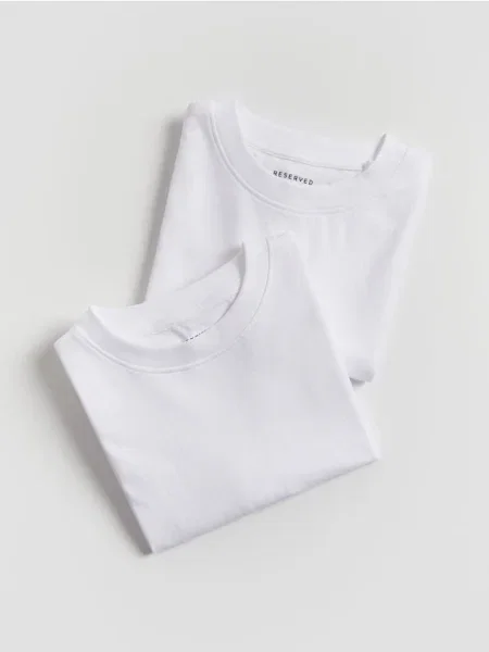 Reserved Set de 2 tricou din alb